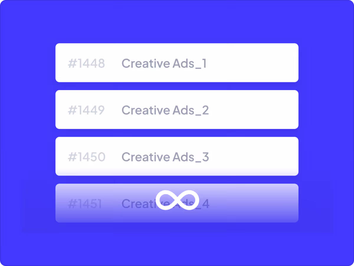 Visuel du service Creative ads, avantage principal